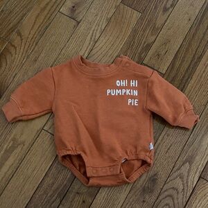 Pumpkin Pie Orange Baby Onesie